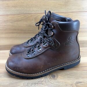 Alico Hiking Mountaineering Boots Mens 10 M Brown Leather Vibram Sole Italy